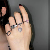 CHARMIEZZ Dangle Heart Rings Heart Rings